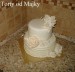 Romantická svadobná tortička